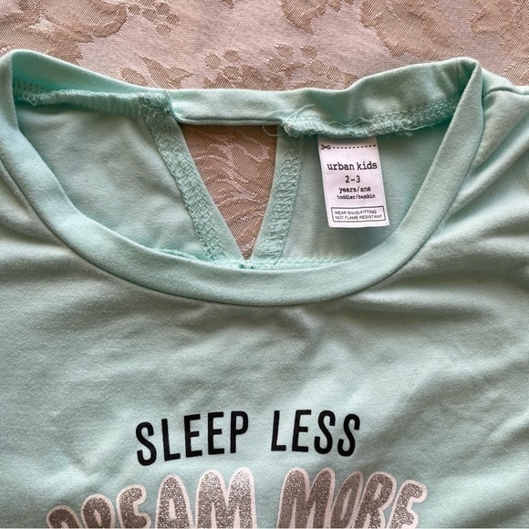 Urban Kids Sheep Sequin Pajama Set For 2T-3T Very Soft Slim Fit - Picture 9 of 16